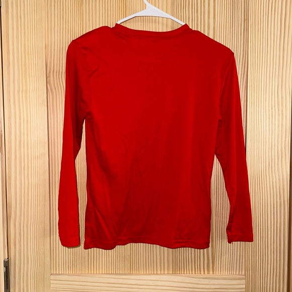 VGUC Opna Athletic Red Compression Shirt Youth M Moisture Wicking UVA Rash Guard - Picture 2 of 5